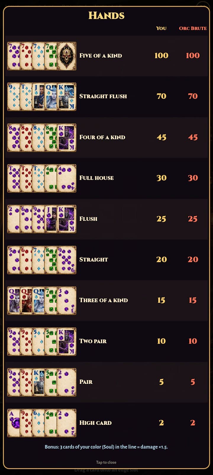Strike, Mythsworn: Spells & Poker